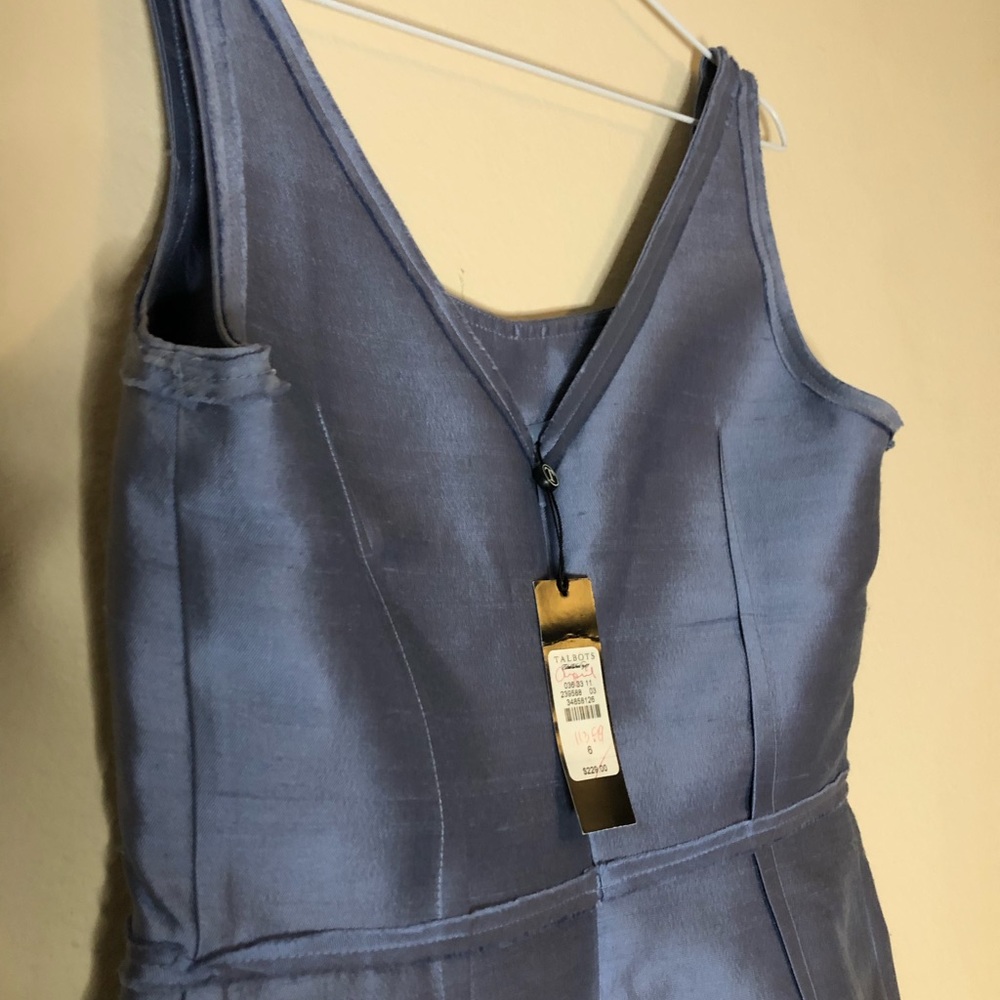 Talbots Powder Blue Sheath Cocktail Dress - Picture 12 of 16
